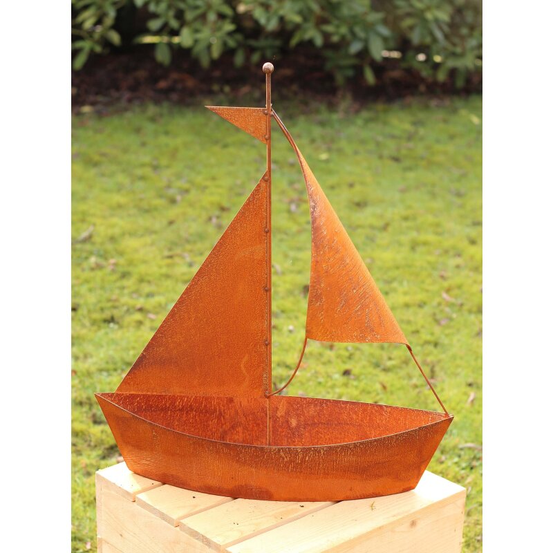 Edelrost Schiff Zum Bepflanzen 64x54cm Segelschiff Rost Maritime Deko Gartendeko