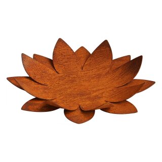 Rost Dekoschale in Lotus Form
