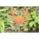 Rostdeko Krebs Krabbe zum Stecken maritime Gartendeko