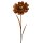 Edelrost Gartenstecker Blume mit Edelstahlkugel als Blüte