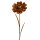 Edelrost Gartenstecker Blume mit Edelstahlkugel als Blüte