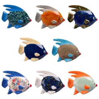 Gartenfiguren Fische aus Keramik verschiedene Farben zur...