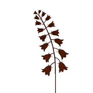 Rost Gartenstecker Glockenblume Edelrost Gartendeko