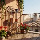 Metall Regal für den Balkon im Landhausstil