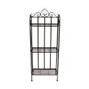 Stabiles Metall Regal im Landhausstil 109 cm hoch