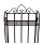 Stabiles Metall Regal im Landhausstil 109 cm hoch
