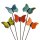 Keramikfiguren Schmetterling für den Garten in 5 Farben