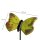 Gartenstecker Schmetterling aus Keramik | grün-gelb