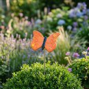 Dekofigur Schmetterling f&uuml;r Stab orange
