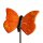 Keramikfigur Schmetterling für Stab orange