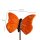 Gartenstecker Schmetterling aus Keramik | orange