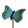 Keramikfigur Schmetterling für Stab blau