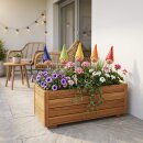 Gartenstecker Wichtel aus Keramik | gelb