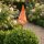 Wichtel-Gesichter orange als Gartenfigur