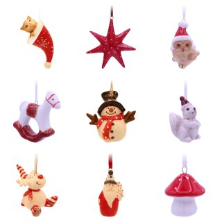 Weihnachtsbaumschmuck aus Keramik - viele verschiedene...