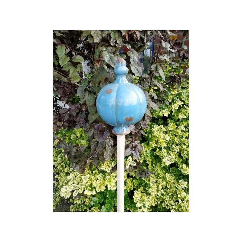 Große Gartenkugel aus Keramik blau Rosenkugel, 19,99 €