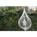 Edelstahl Windspiel "Tropfen Pinguin" - Metall...