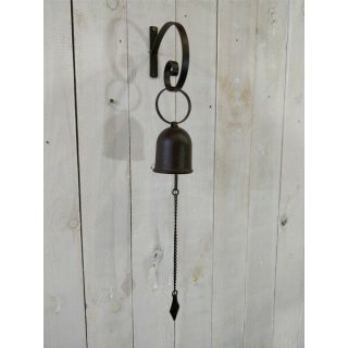 Türglocke aus Gusseisen / Metall - antik - nostalgisch - Garten-Glocke