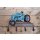 Große Hakenleiste / Garderobe Trekker blau - Traktor