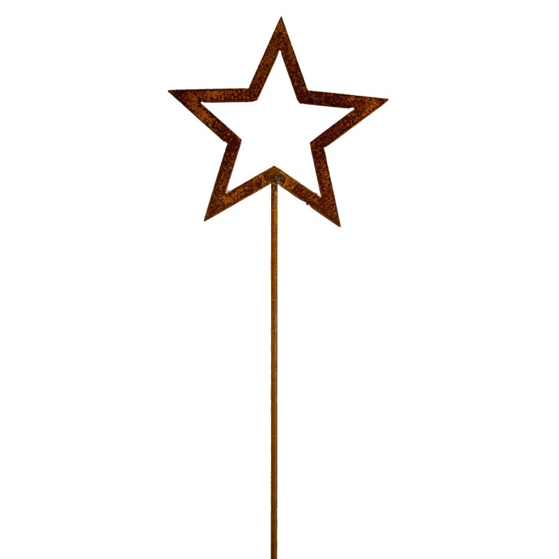 Rost-Gartenstecker-Stern-offen-60-cm-Edelrost-Gartendeko, 6,99 €