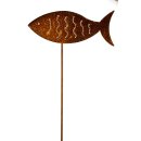 Rost Gartenstecker Fisch 60 cm