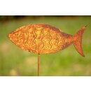 Rost Gartenstecker Fisch 60 cm