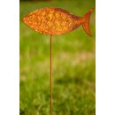 Rost Gartenstecker Fisch 60 cm