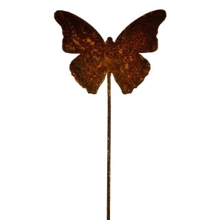 Rost Gartenstecker Schmetterling 60 cm hoch