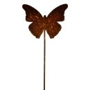 Rost Gartenstecker Schmetterling 60 cm hoch