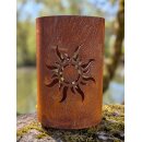 Rost Windlicht Sonne rund Gartendekoration