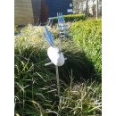 Edelstahl Gartenstecker Leopold 70 cm hoch Gartendeko