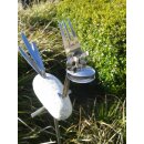 Edelstahl Gartenstecker Leopold 70 cm hoch Gartendeko