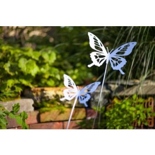 Edelstahl Gartenstecker Schmetterling (groß) - Gartendeko