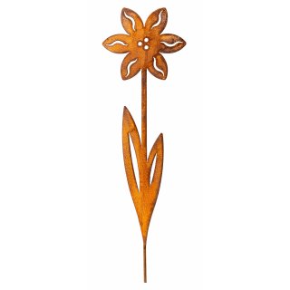 Rost Gartenstecker Blume Metall Gartendeko