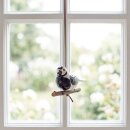 H&auml;ngedeko Vogel Bachstelze aus Keramik