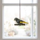 H&auml;ngedeko Gr&uuml;nfink aus Keramik f&uuml;r das Fenster