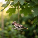 Dekofigur Vogel Seidenschwanz zum Aufh&auml;ngen f&uuml;r den Garten