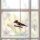Fensterdeko Vogel Seidenschwanz aus Keramik
