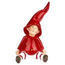 Dekofiguren Wichtel rot