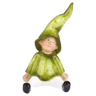 Dekofiguren Wichtel grün
