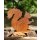 Rost Deko Garten Figur Eichhörnchen auf Blatt