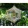 Edelstahl Windspiel Spinnennetz mit Glaskugel Gartendeko Windspiele