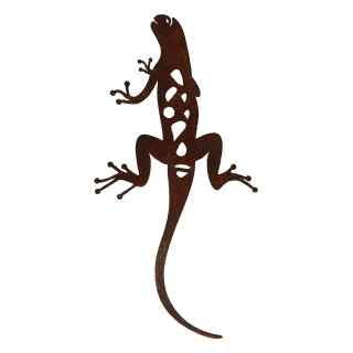 Rost Eidechse Gecko als Gartendeko