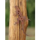 Rost Gecko als Gartendekoration mit Schraube