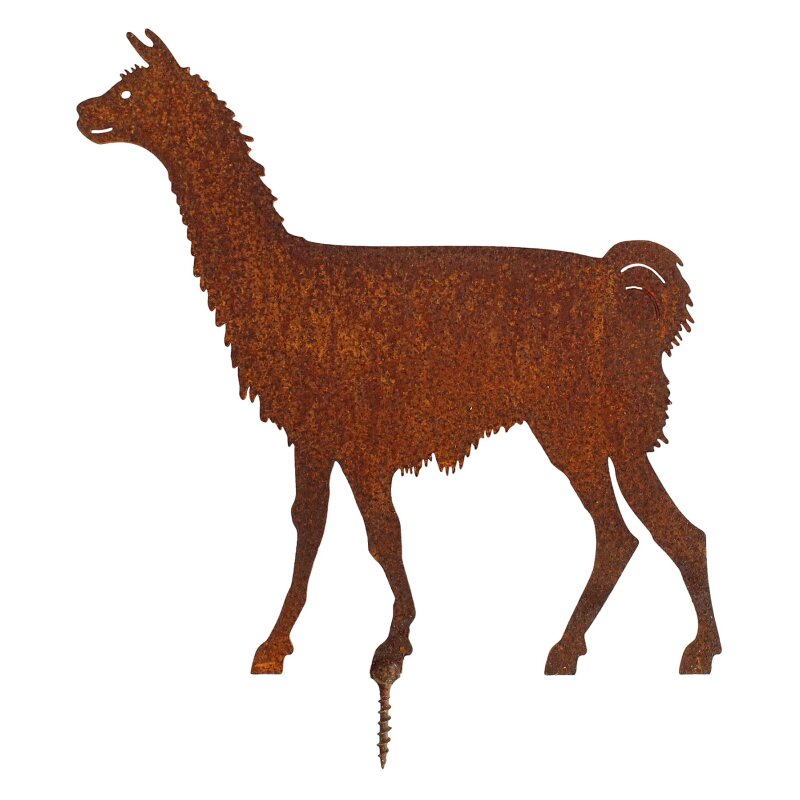 Manufaktur Rost-Katze Sitzend – Gartenfigur Aus Edelrost, 18,5 Cm Hoch, Mit Schraube Zum Befestigen An Holz