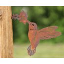 Rost Dekofigur Kolibri für den Garten