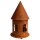 Edelrost Vogelhaus mit großem Eingang rostige Gartendeko