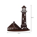 Rost Gartendeko Leuchtturm 30 cm