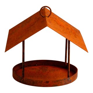 Vogelfutterhaus aus Metall zum Aufhängen