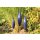 Handgetöpferte Gartenkeramik Spitzen in dunkelblau